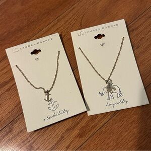 Two LC Lauren Conrad Necklaces